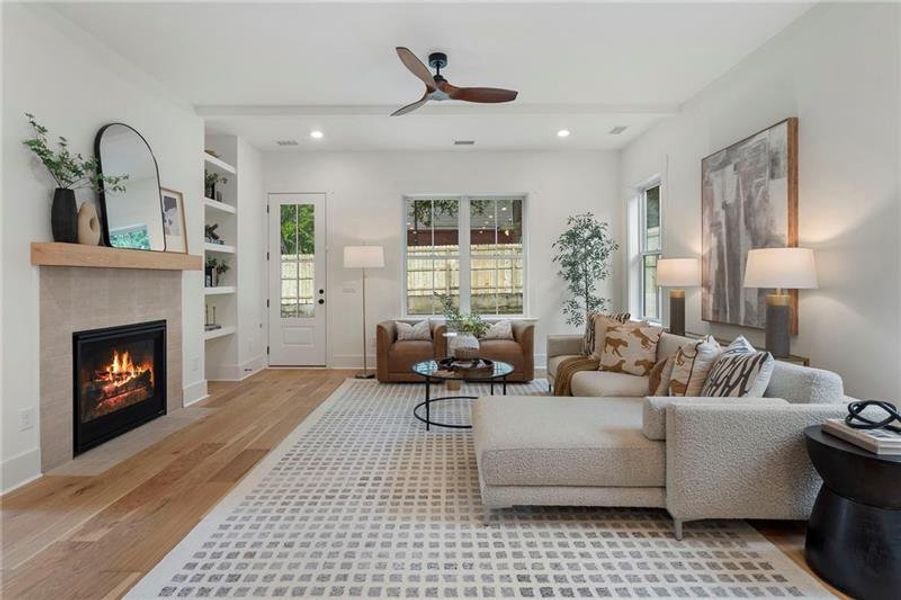 Furnished interior view inside a new home in , Atlanta (Image 54).