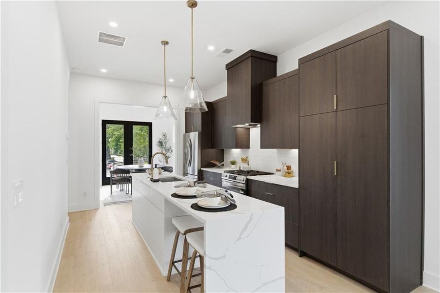 Furnished interior view inside a new home in , Atlanta (Image 58).