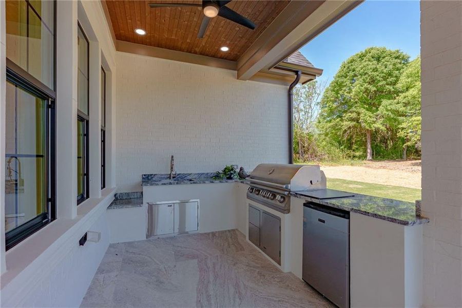 Exterior details and patio area of a home in , Monroe (Image 54).
