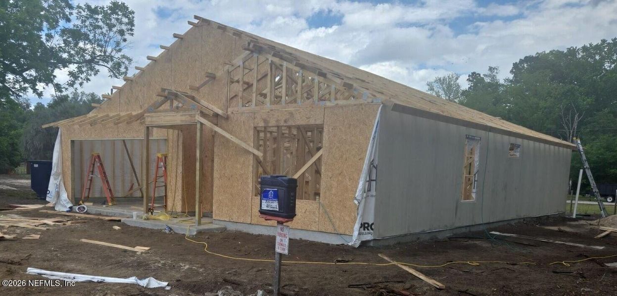 In-progress construction of a new home in , Jacksonville, FL (Image 31).