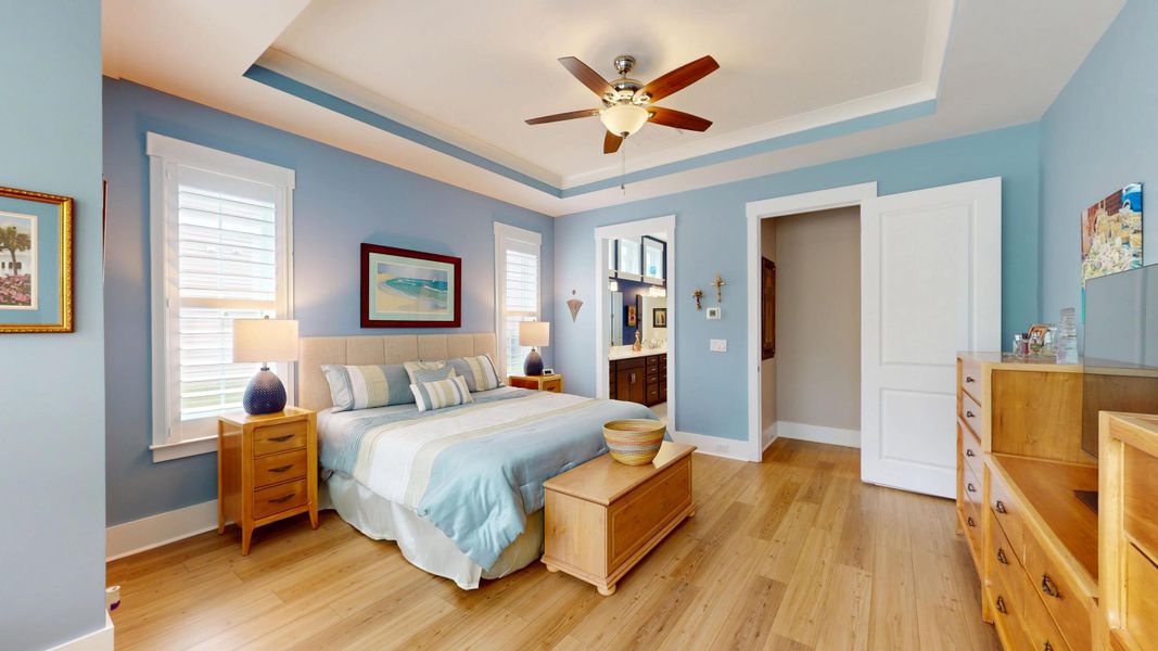 Furnished interior view inside a new home in Summerwind Crossing at Lakes of Cane Bay, Summerville (Image 47).