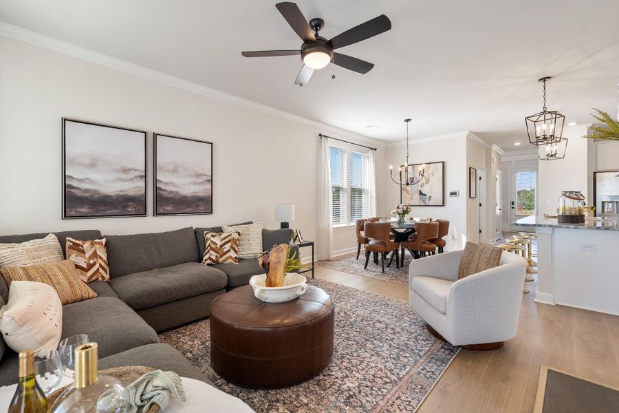 Furnished interior view inside a new home in Six Oaks, Summerville (Image 32).