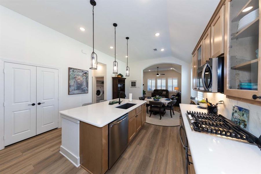 Furnished interior view inside a new home in , Denison (Image 10). Furnished interior view inside a new home in , Denison (Image 10).