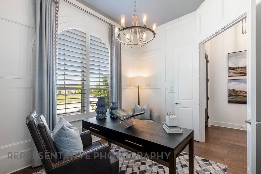 Furnished interior view inside a new home in 6 Creeks at Waterridge: 55ft. lots, Kyle (Image 31). Furnished interior view inside a new home in 6 Creeks at Waterridge: 55ft. lots, Kyle (Image 31).