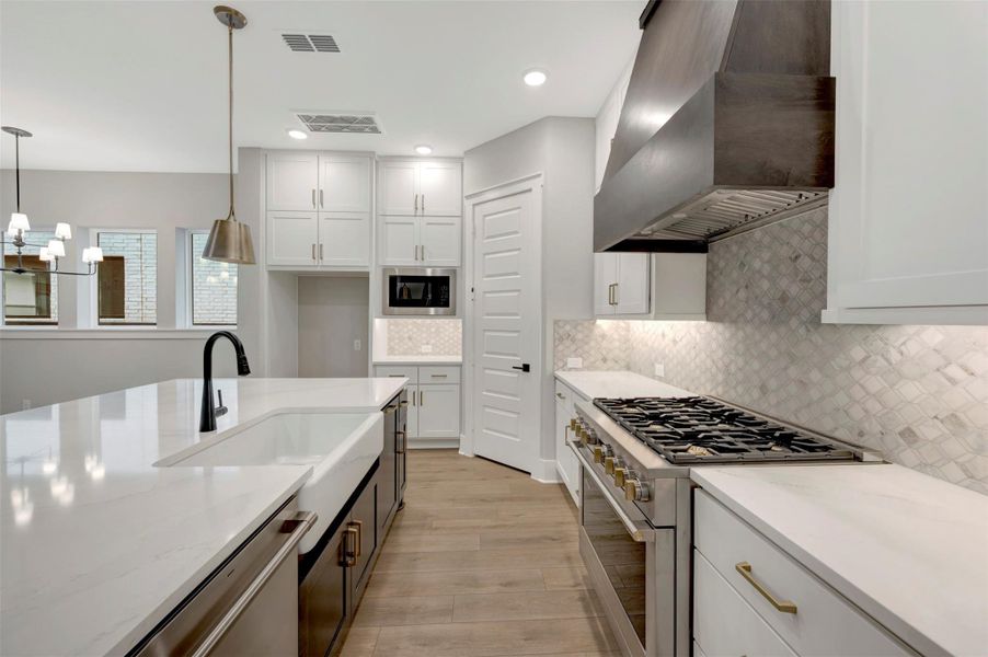 Furnished interior view inside a new home in Easthaven at Bridgeland Central - Horizon Collection, Cypress (Image 8).