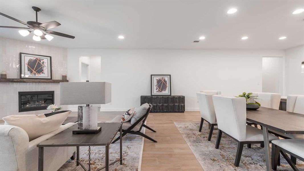 Furnished interior view inside a new home in The Heights at Uptown Celina, Celina (Image 11).