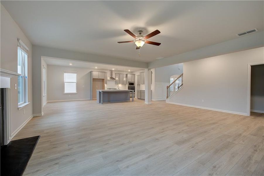 Spacious, unfurnished interior of a new home in Grandview at Millers Mill, Stockbridge (Image 31). Spacious, unfurnished interior of a new home in Grandview at Millers Mill, Stockbridge (Image 31).