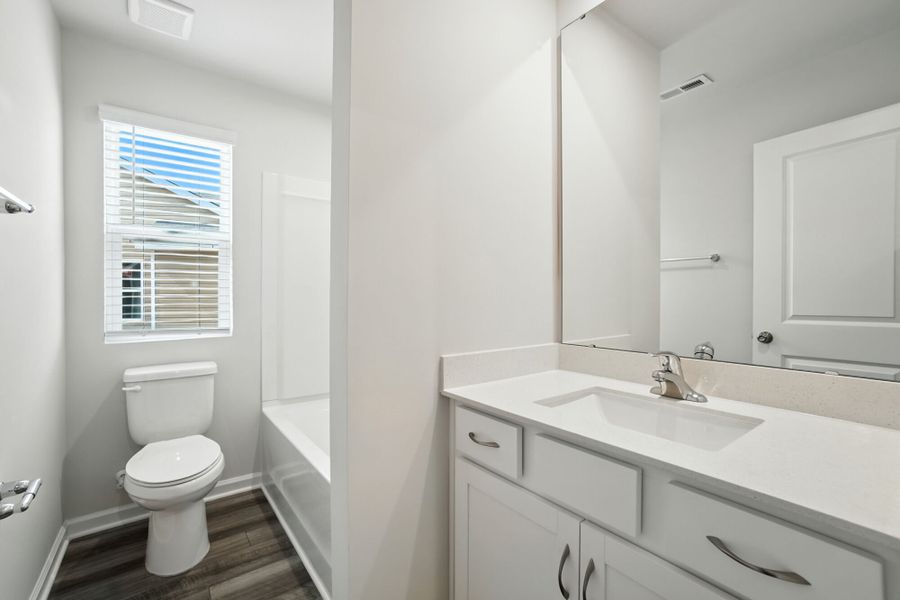 Furnished interior view inside a new home in Bailey Run, Charlotte (Image 17). Furnished interior view inside a new home in Bailey Run, Charlotte (Image 17).