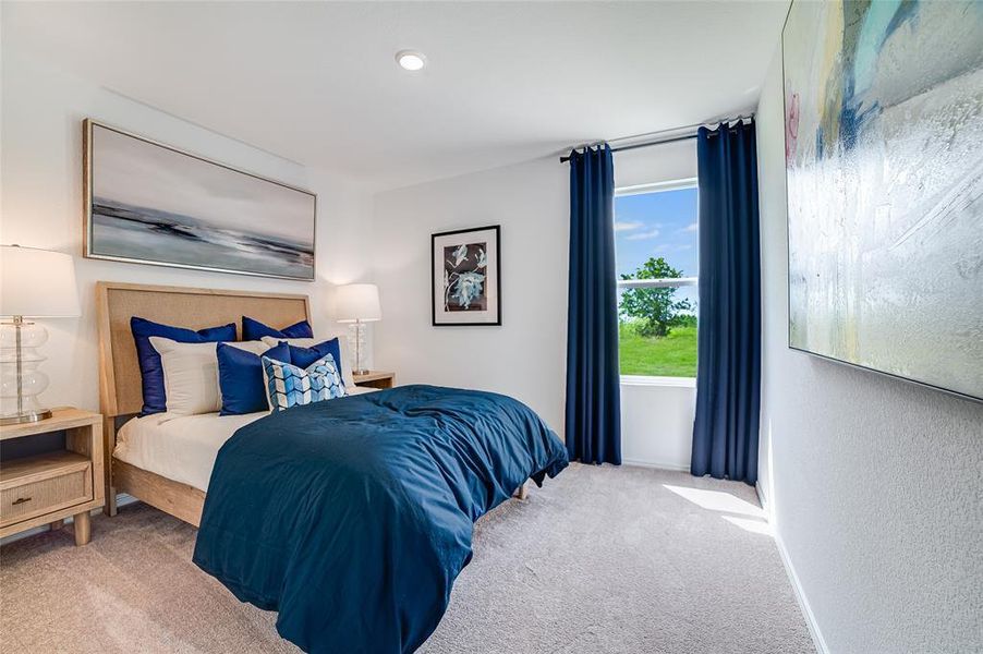 Furnished interior view inside a new home in Schriber Ranch, Mustang Ridge (Image 14).