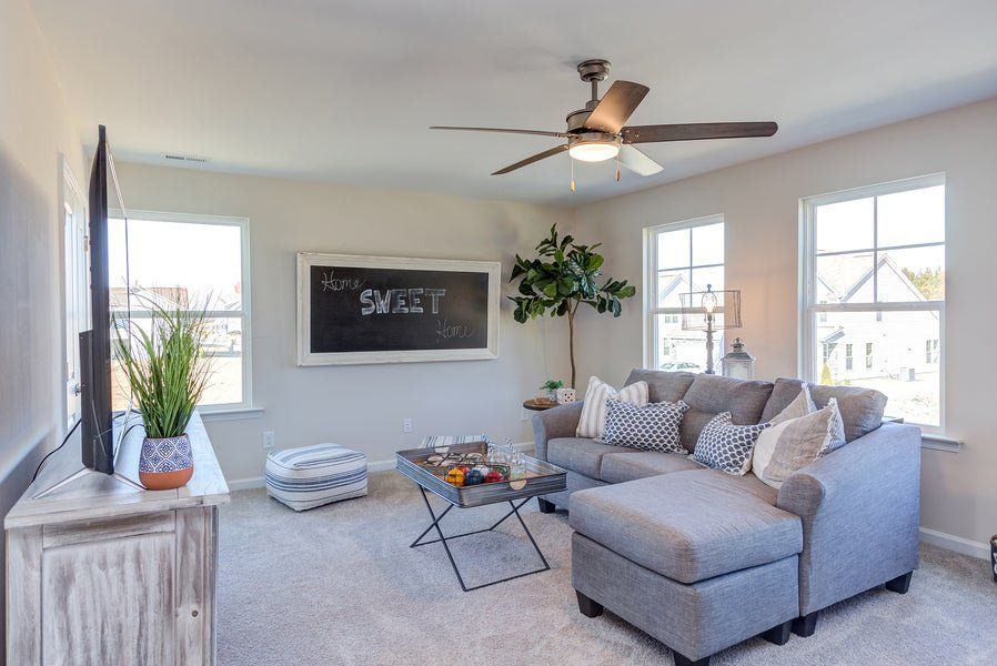 Representative furnished interior of a home built from the The Concerto by Chesapeake Homes in The Farm at Neill's Creek, Lillington (Image 39). Representative furnished interior of a home built from the The Concerto by Chesapeake Homes in The Farm at Neill's Creek, Lillington (Image 39).