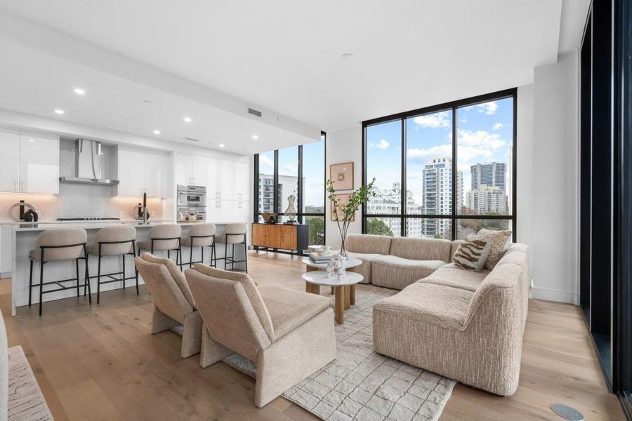 Furnished interior view inside a new home in The Dillon Buckhead, Atlanta (Image 10). Furnished interior view inside a new home in The Dillon Buckhead, Atlanta (Image 10).