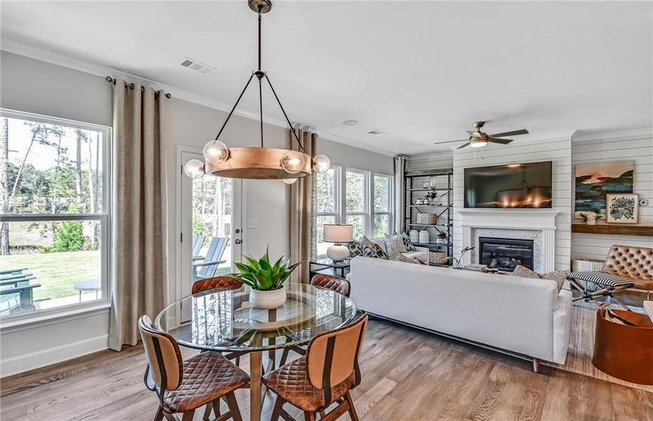 Furnished interior view inside a new home in Rose Creek, Cumming (Image 12).