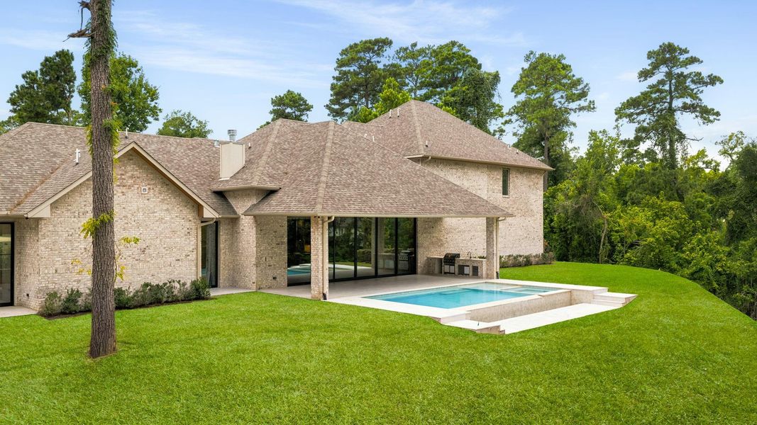 Exterior details and patio area of a home in , Tomball (Image 29).