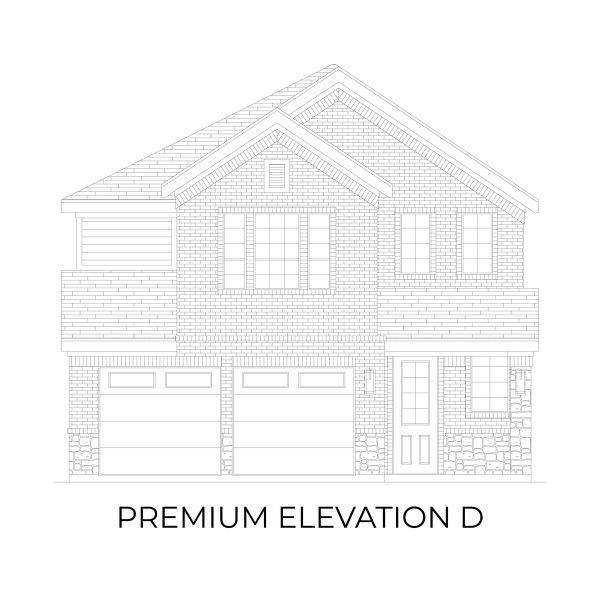 Representative rendering of the exterior for the Truman Select 2F by First Texas Homes (Image 7).