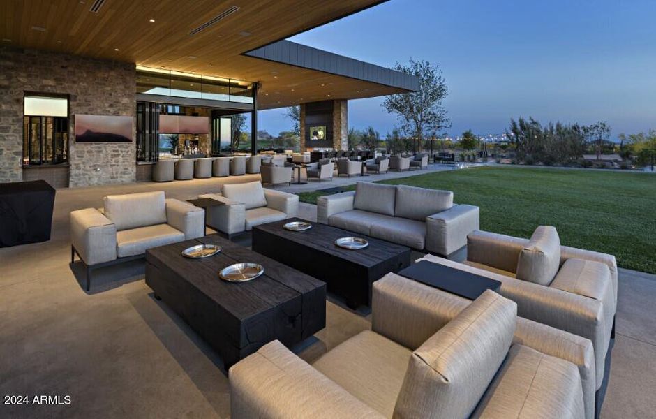 Seven Clubhouse Outdoor Seating Area