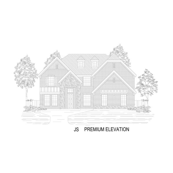 Representative rendering of the exterior for the Crestwood 2FSW by First Texas Homes (Image 19). Representative rendering of the exterior for the Crestwood 2FSW by First Texas Homes (Image 19).