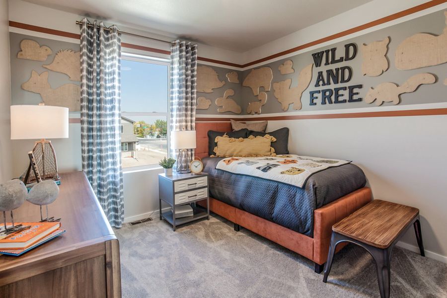 Representative furnished interior of a home built from the Rowling by Hartford Homes in Trailside, Timnath (Image 56).