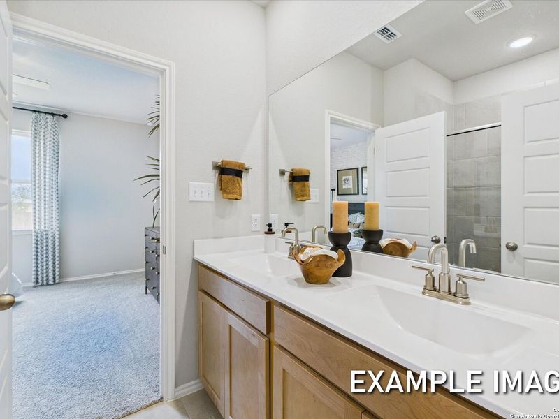 Furnished interior view inside a new home in Agave, San Antonio (Image 23).