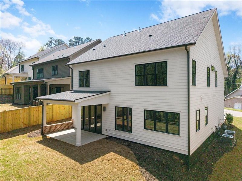 Exterior details and patio area of a home in , Atlanta (Image 33).