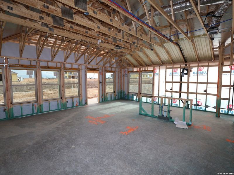 In-progress construction of a new home in Hickory Ridge, Elmendorf, TX (Image 25).