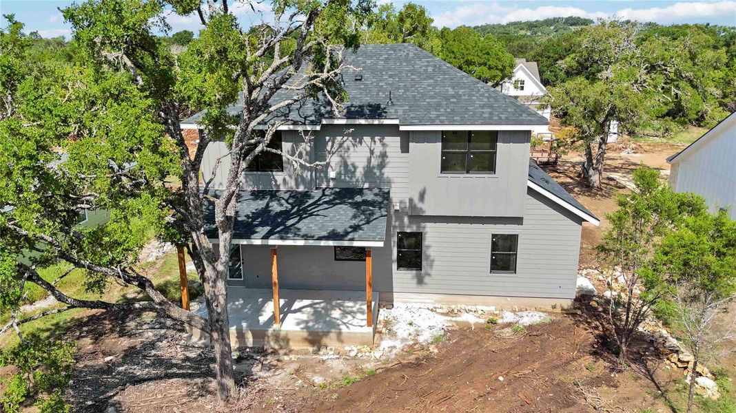 Exterior details and patio area of a home in , Wimberley (Image 25).