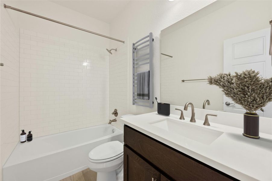 Furnished interior view inside a new home in Rough Hollow, Lakeway (Image 20). Furnished interior view inside a new home in Rough Hollow, Lakeway (Image 20).