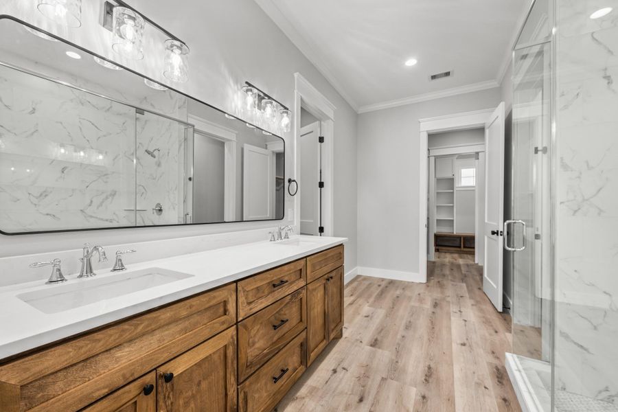 Furnished interior view inside a new home in , New Waverly (Image 10).