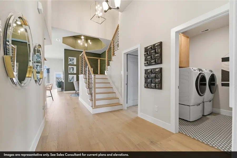 Furnished interior view inside a new home in Grand Magnolia, Waller (Image 11).