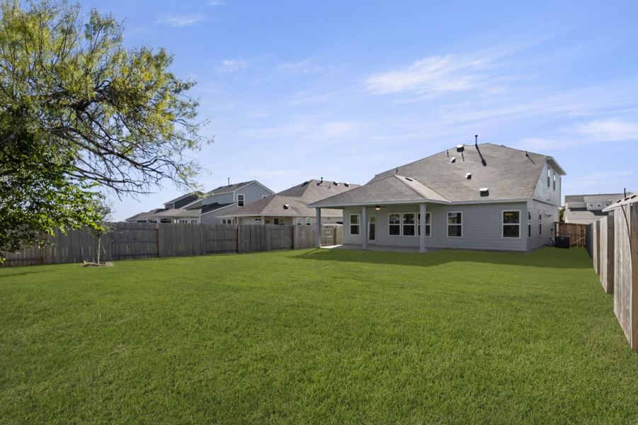 Exterior details and patio area of a home in Orchard Ridge, Liberty Hill (Image 4).