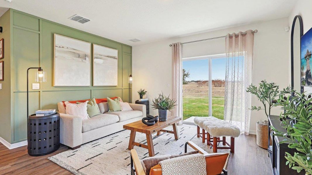 Furnished interior view inside a new home in Crosswinds, Haines City (Image 8).