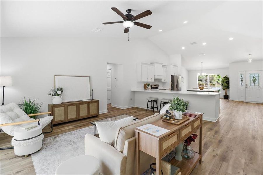 Furnished interior view inside a new home in , Crystal River (Image 9).