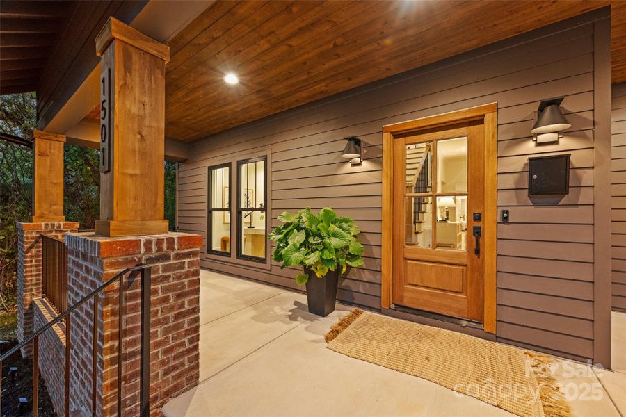 Exterior details and patio area of a home in , Charlotte (Image 29).