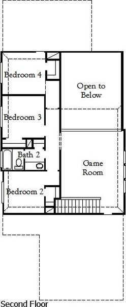 2D floor plan layout for the Wilson by Coventry Homes in Heartland, Heartland, TX (Image 4).