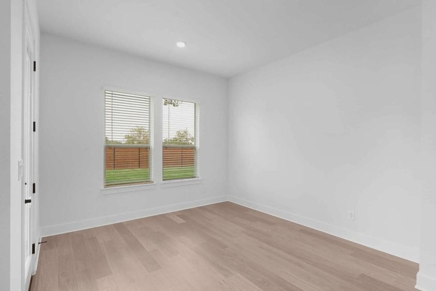 Representative unfurnished interior of a home built from the Hudson by Chesmar Homes in Newhaven, Manor (Image 20). Representative unfurnished interior of a home built from the Hudson by Chesmar Homes in Newhaven, Manor (Image 20).
