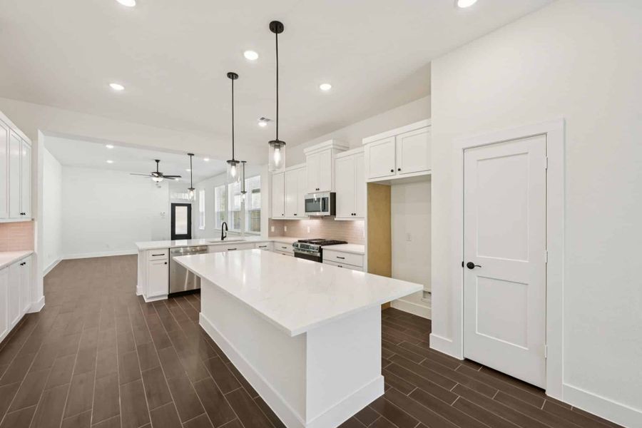 Furnished interior view inside a new home in The Woodlands Hills, Willis (Image 12).