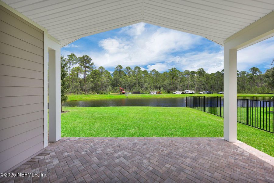 Exterior details and patio area of a home in Reflections at Nocatee, Ponte Vedra (Image 32).