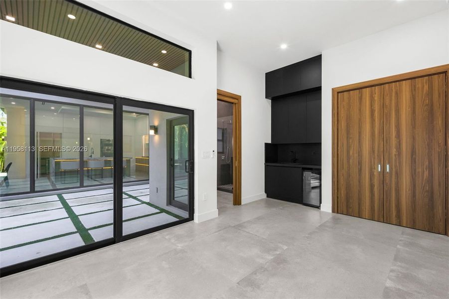 Exterior details and patio area of a home in , Miami (Image 38). Exterior details and patio area of a home in , Miami (Image 38).