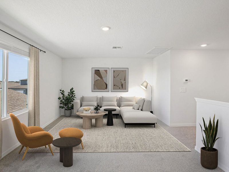 Furnished interior view inside a new home in Oakfield Trails - Classic Series, Parrish (Image 8).