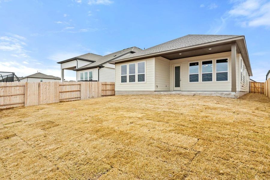 Exterior details and patio area of a home in Park Central, Georgetown (Image 26).