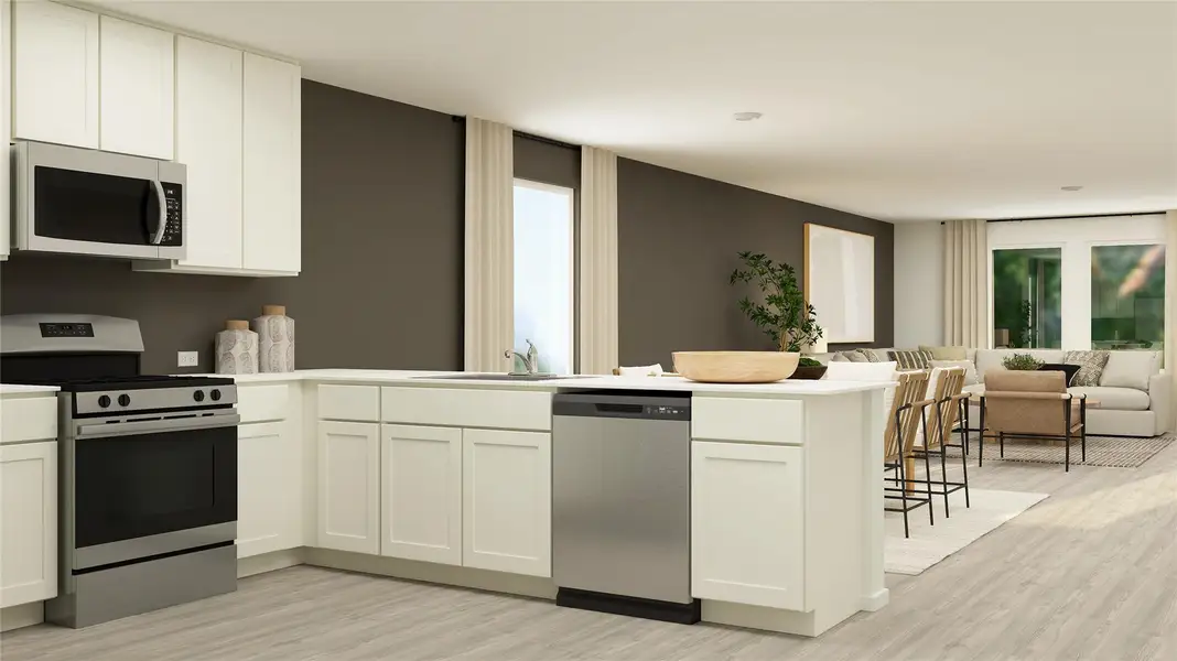 Furnished interior view inside a new home in Cotton Gateway: Watermill Collection, Maxwell (Image 20).