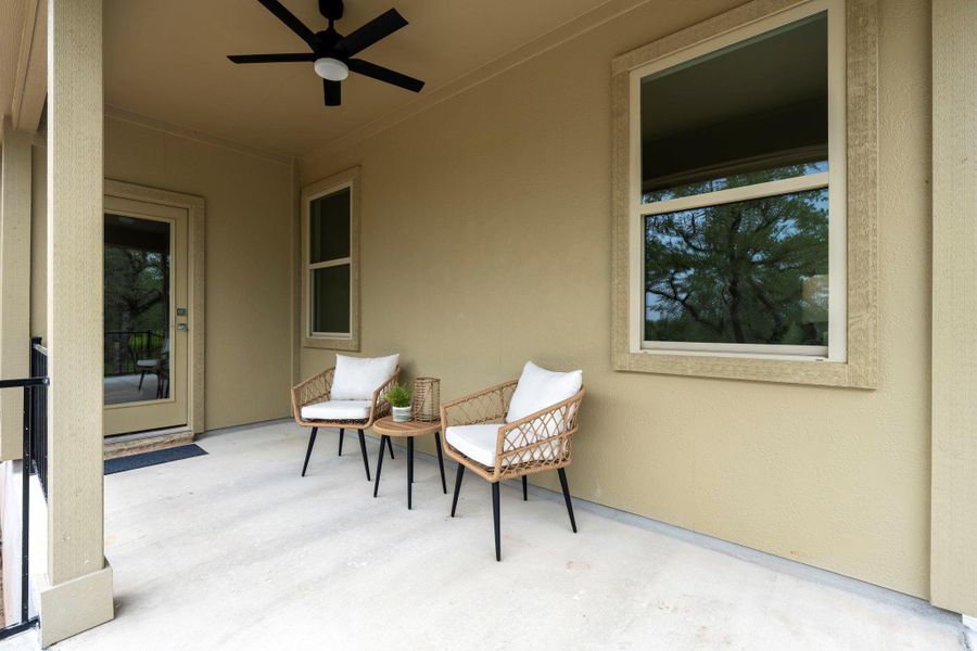 Exterior details and patio area of a home in , Dripping Springs (Image 3).