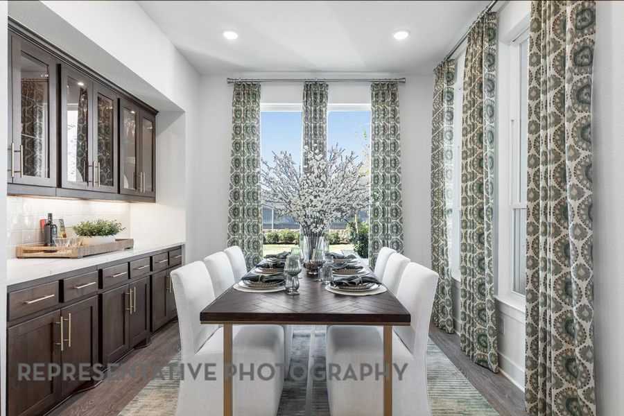 Furnished interior view inside a new home in Wolf Ranch, Georgetown (Image 32).