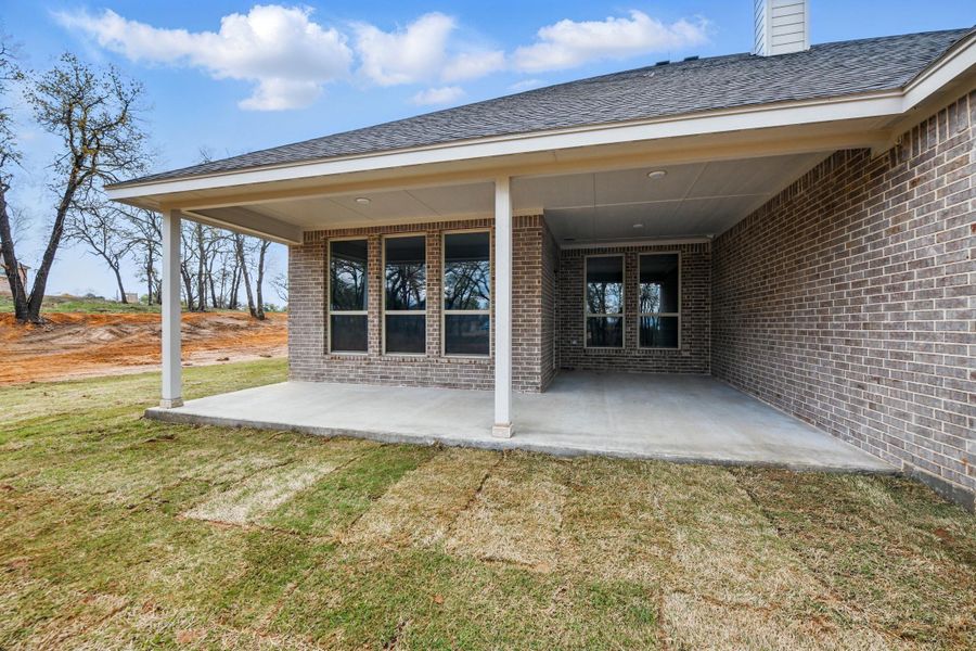 Representative exterior details of a home built from the McKinley II by Cheldan Homes in Terra Vista Estates, Springtown (Image 3).