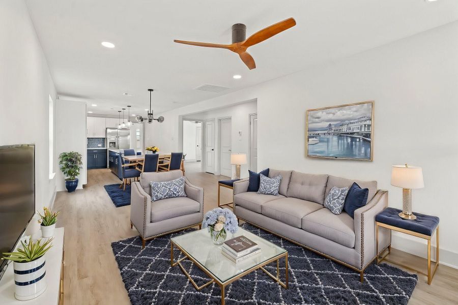 Furnished interior view inside a new home in , Houston (Image 3).