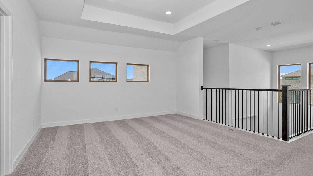 Spacious, unfurnished interior of a new home in Bridgeland, Cypress (Image 5).