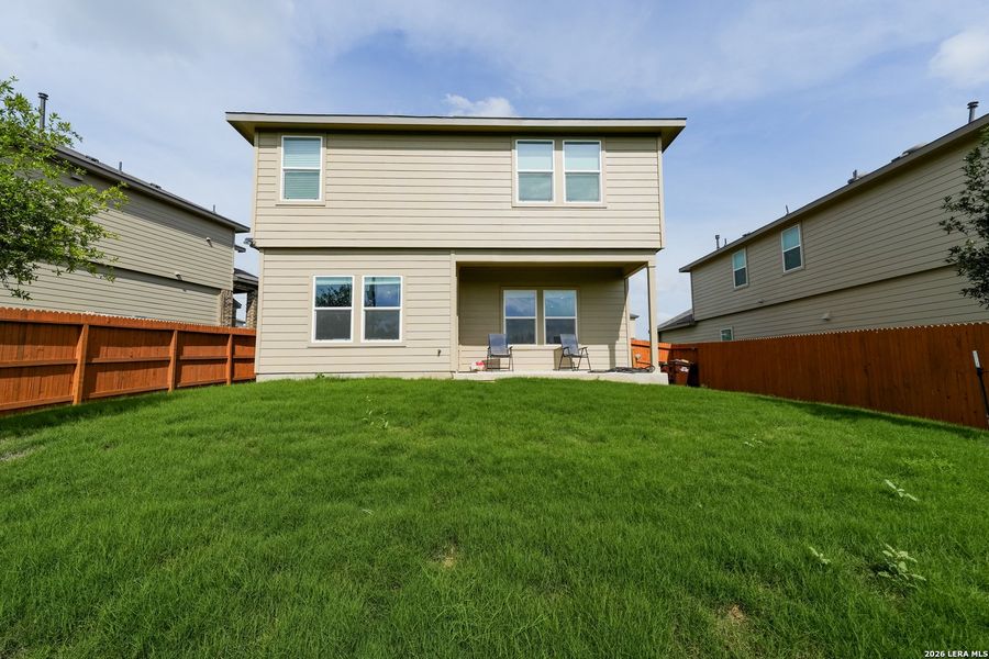 Exterior details and patio area of a home in Redbird Ranch, San Antonio (Image 3).