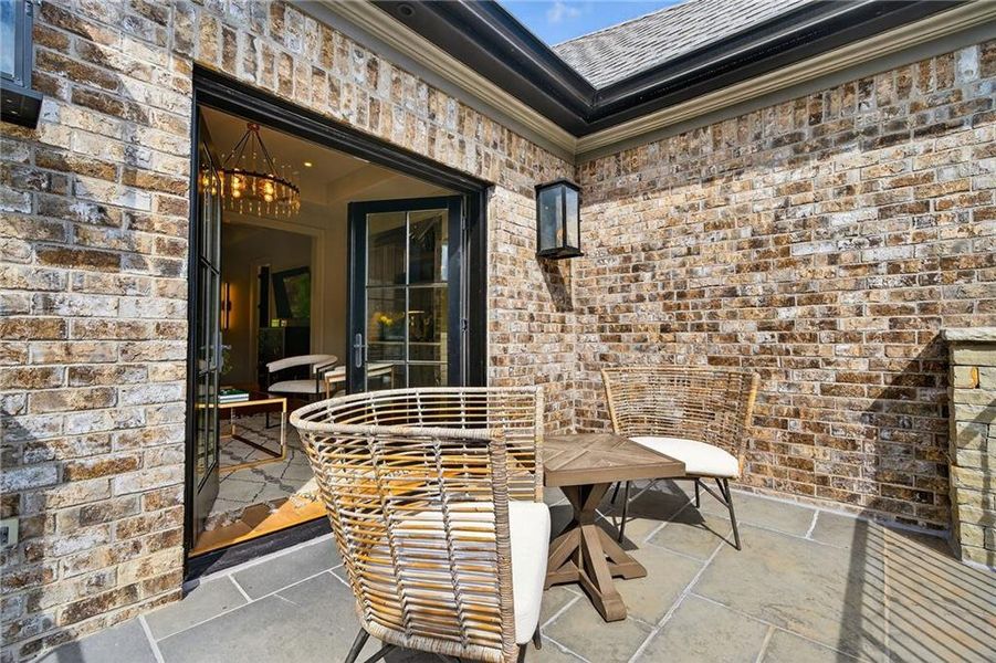 Exterior details and patio area of a home in , Atlanta (Image 31).