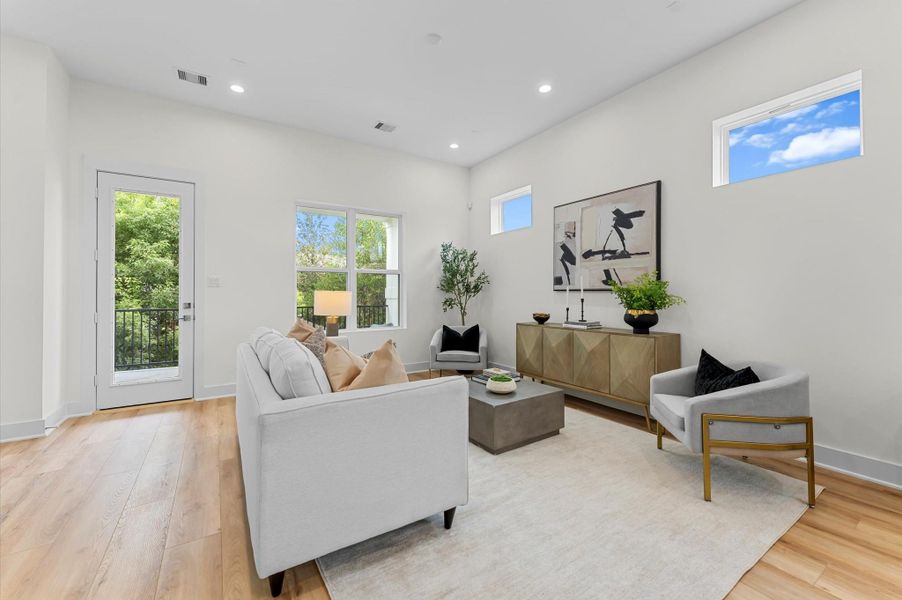Furnished interior view inside a new home in , Houston (Image 4).