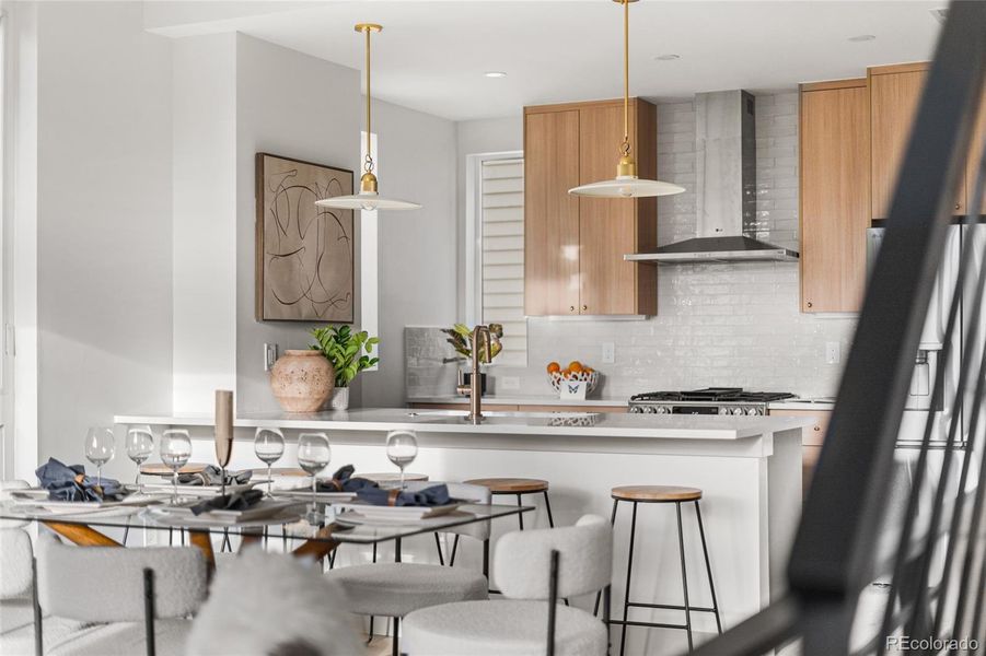 Furnished interior view inside a new home in , Denver (Image 13).