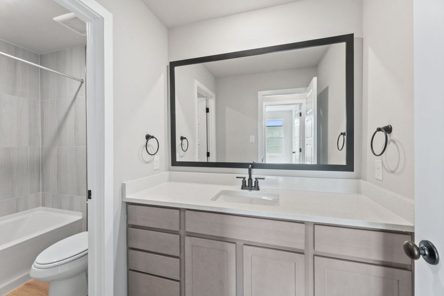 Furnished interior view inside a new home in Veranda Signature, San Antonio (Image 10).
